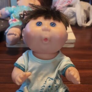 Adorable Blue-Eyed Jointed Cabbage Patch Baby Doll